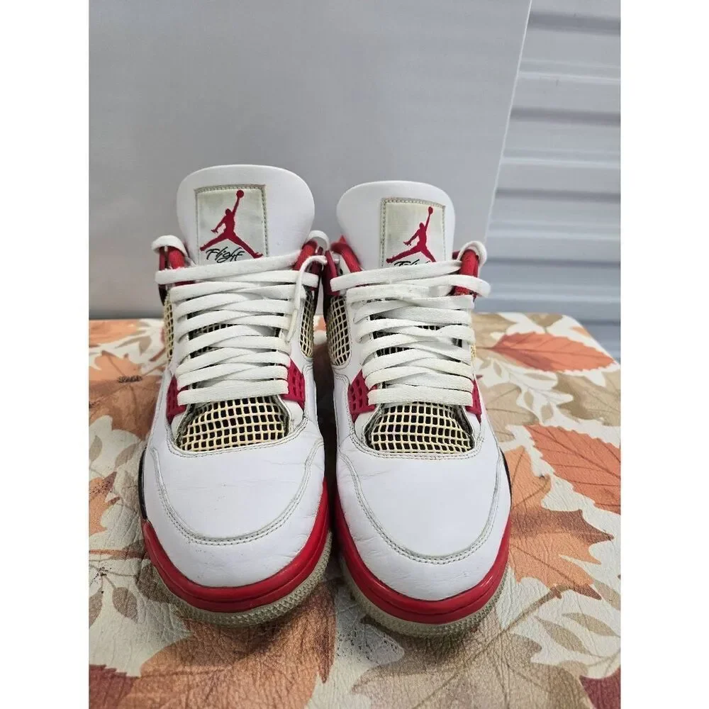 Size 11 - Jordan 4 Retro OG Mid Fire Red Men's Basketball Shoes